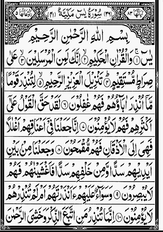 surah yaseen